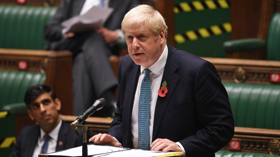 Ollie_Bayliss's tweet photo. Boris Johnson will announce plans for a new tiered system today.

Outdoor team sport is likely to be allowed from Dec 3rd.

The rules for travel &amp; spectators in the higher tiers are not yet known - these will be the potential challenges for non-league &amp; grassroots football. https://t.co/0CSCsrZ1ue
