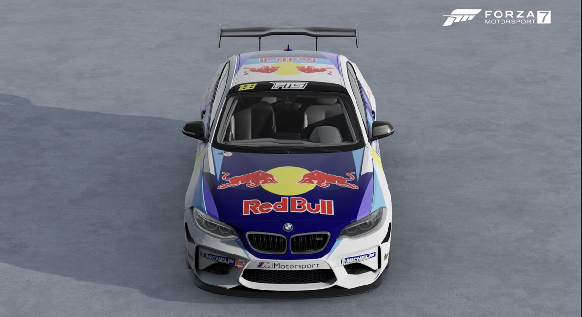 chubbyjoeforza's tweet photo. Trying a few paint ideas for the @PTGforza #m2cup starting this week I think. #racecar #eSports #redbull #ptg #wurth https://t.co/1vSlTF7Ve1