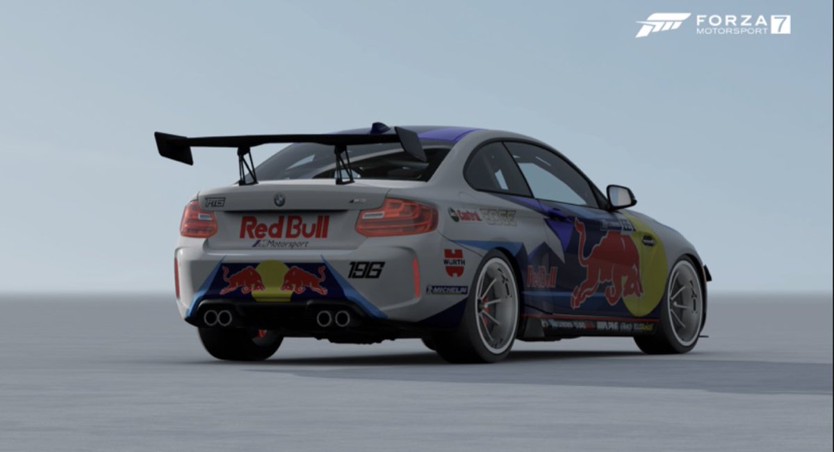 chubbyjoeforza's tweet photo. Trying a few paint ideas for the @PTGforza #m2cup starting this week I think. #racecar #eSports #redbull #ptg #wurth https://t.co/1vSlTF7Ve1