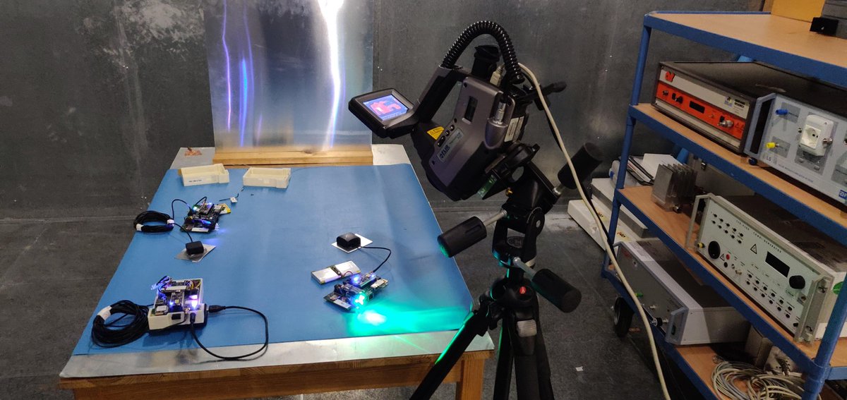 AIOSAT_eu's tweet photo. Testing for the nodes and testing for the system @Ceit_BRTA and @IntegrasysSA . More news to come in the next days. #AIOSAT #Positioning #Galileo #Firefighting https://t.co/xe3FNEx1wm