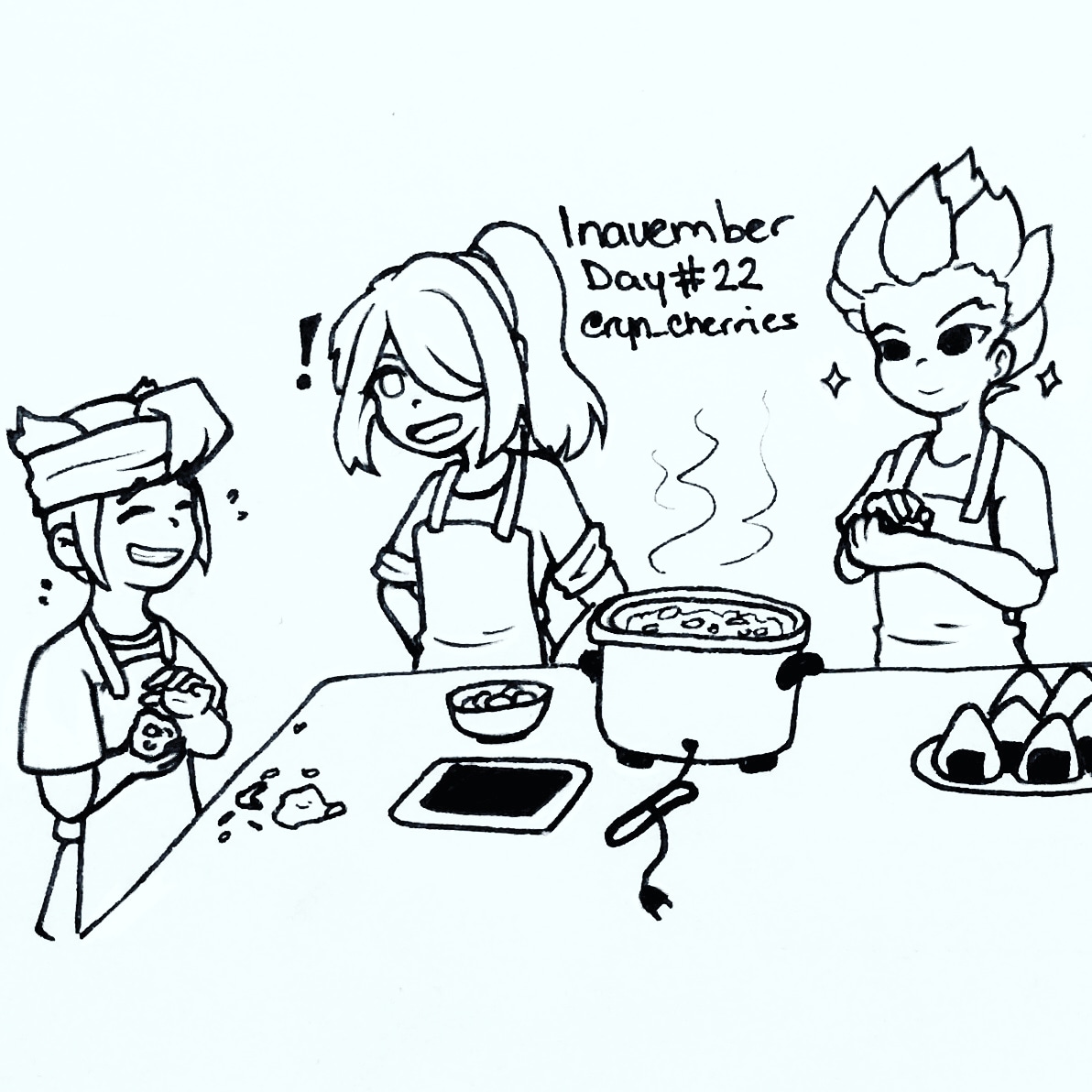 ryn_cherries's tweet photo. #Inavember day 22, team work/ together.
Helping with the cooking! ππ
#InazumaEleven #γ€γγΊγγ€γ¬γγ³ #inavember2020 https://t.co/S79g79l8kN