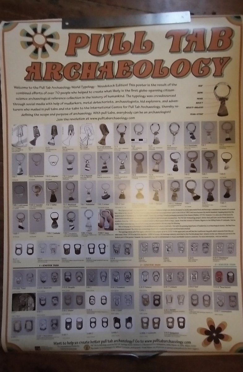 _LaraBand's tweet photo. Woohoo my #PullTabArchaeology poster has arrived! Thanks @jobbew for creating this thing of beauty and usefulness! https://t.co/qnl1neiGVo