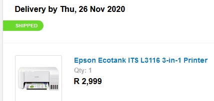 TruePenguin23's tweet photo. #anythingyoucanimagine with @TAKEALOT. Got such an awesome deal on the Epson Ecotank ITS L3116 3-in-1 Printer, https://t.co/WUT7moeOc8, this weekend, https://t.co/F7WAGN3cIo