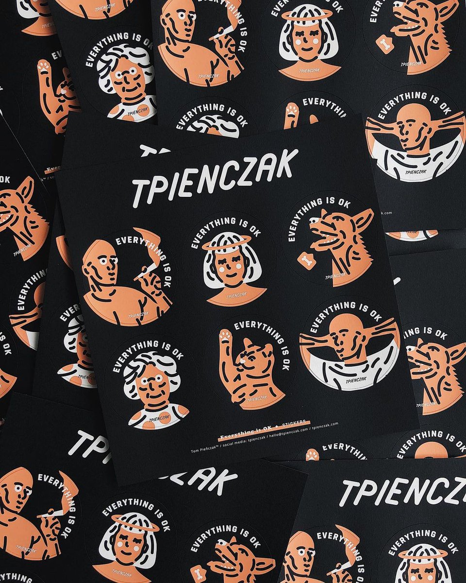 colorplanpapers's tweet image. Tom Pieñczak's “Everything is ok” #ColorplanLabels. Two-colour screenprinted onto Colorplan Ebony by @dot_studio_.