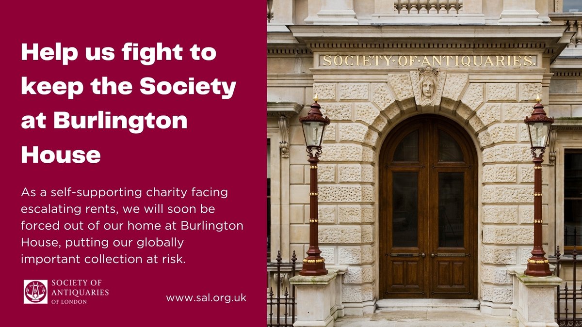 📢 Help us stay in Burlington House! 1/8 The Society of Antiquaries is an educational charity – we support research and protect 1000s of culturally-significant collections for the public (like the oldest existing copies of the Magna Carta) #SocAntiquaries