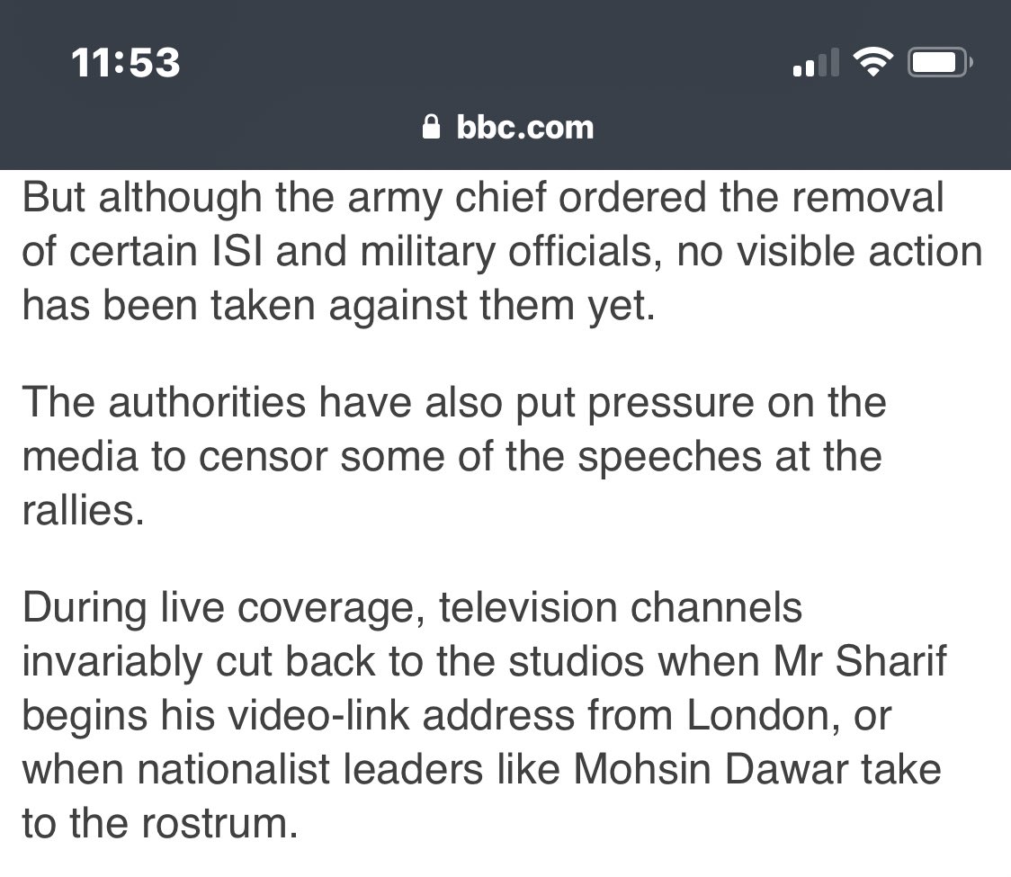 2: The report mentions censorship of Mohsin Dawar’s speeches but again deliberately omits to highlight that:• PML(N) itself disinvited him from Gujranwala protest; &• PDM President Molana Fazal ur Rehman recently snubbed him & forbade him to attend future PDM gatherings.