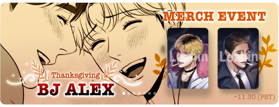 ?Thanksgiving Big Event!?
Bj Alex [MDx Chanwoo] <Illustration Card> + <Coin> Sale!?
https://t.co/F0h10GxKXs
(Event Until➡️11/30) 