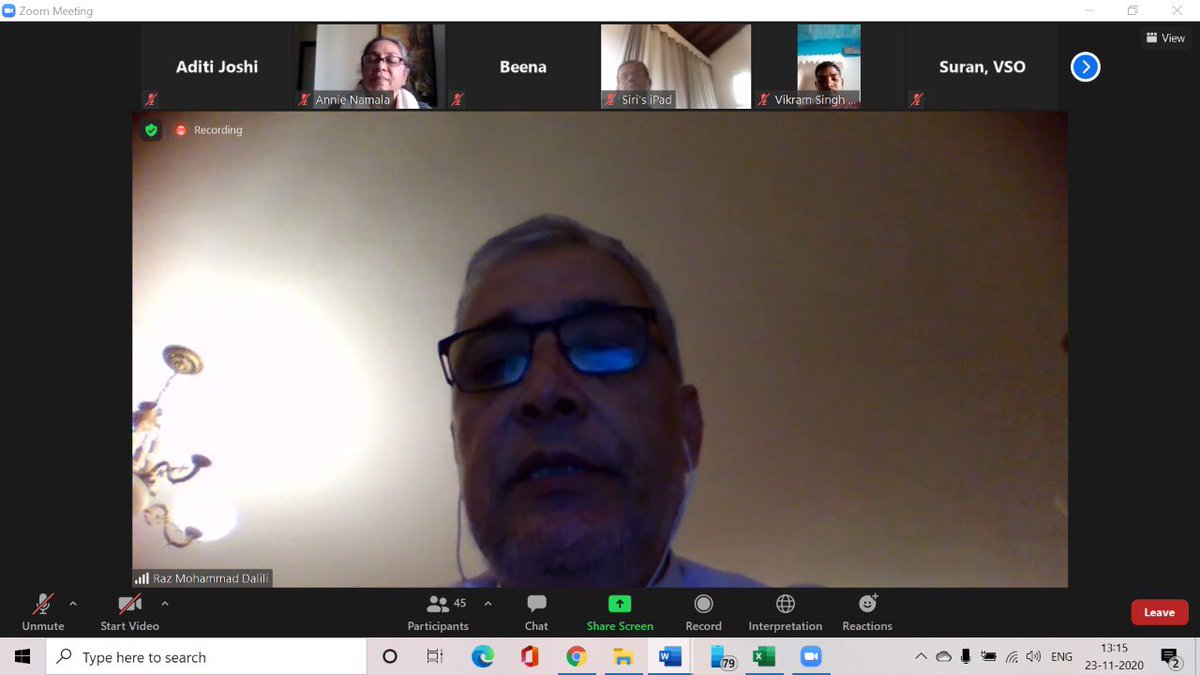 Mr. Raz Dalili, one of Afghanistan’s most recognised peace educators shared about LNOB in the SAPF session. Most faces at least one form of exclusion in Afghanistan- increasing poverty rates, insecurity and the COVID-19 pandemic. ⁦<a href="/sdo_sanayee/">Sanayee Development Organization</a>⁩ ⁦<a href="/AnnieNamala/">Annie Namala</a>⁩