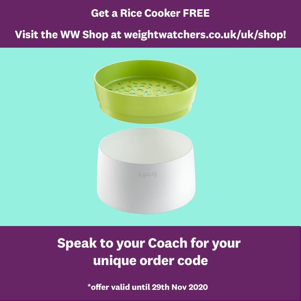 The WW Black Friday Sale is on NOW!  Mega savings at our WW Online Shop including 25% off your favourite snacks plus bundle bargains to support you on your health and wellbeing journey!📲🍫🍡🛍

Enter your WW Coaches code at the checkout and claim a FREE rice gift AND FREE post