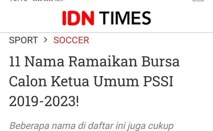Selama banyak yang nafsu nyalon jadi pengurus PSSI. Itu tandanya sepakbola susah untuk maju
Selama sepi peminat maka sepakbola akan membaik

Bullshit kalau ada calon yang janji memprofesionalkan sepakbola
Dari ekosistem yang buruk. Mayoritas suporter, klub dan birokrasi