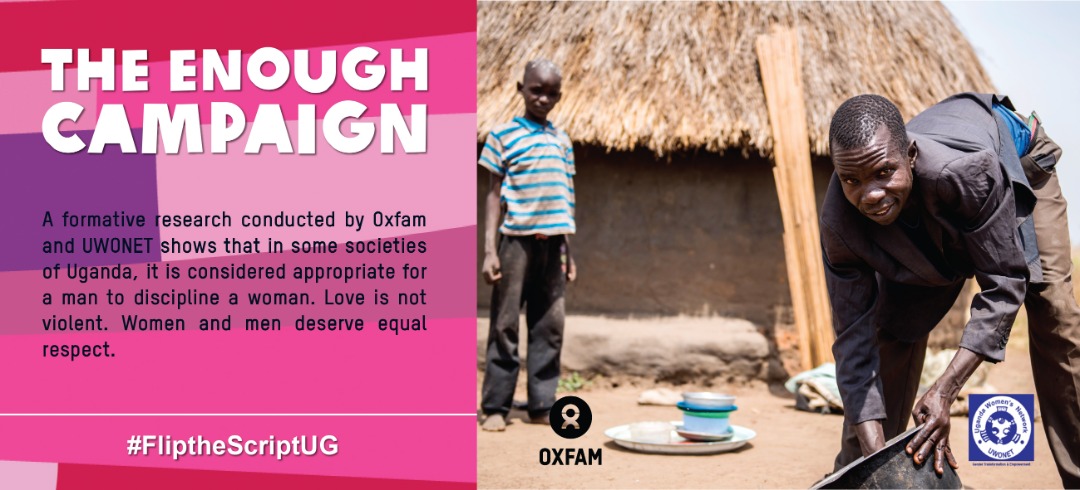 OxfaminUganda's tweet photo. Findings suggest that physical violence is a social norm. The communities hold onto a social expectation that a man has to hit a woman under particular circumstances and there are sanctions once one refuses to do so. #FlipTheScriptUG https://t.co/2SjnNfcwhM