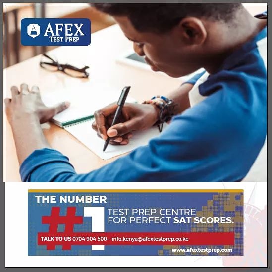 AfexKenya's tweet photo. Learn math and verbal techniques from experienced SAT tutors only at AFEX Test Prep, for the perfect SAT score.
#afex #afextestprep #studyinusa #studyincanada #usa #canada #sat #gre #ssat #scholarship #collegesponsorship #financialfunding #studyabroad #satexams #satscores https://t.co/dN90CSY2LS