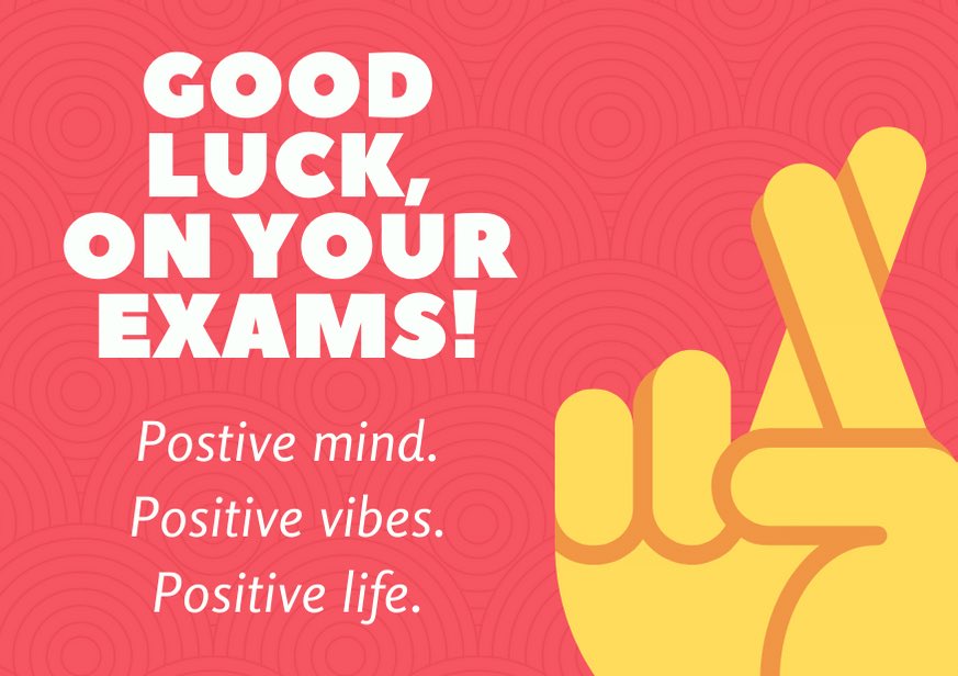 Good luck to year 10 that start their exams today and year 9 on Wednesday
