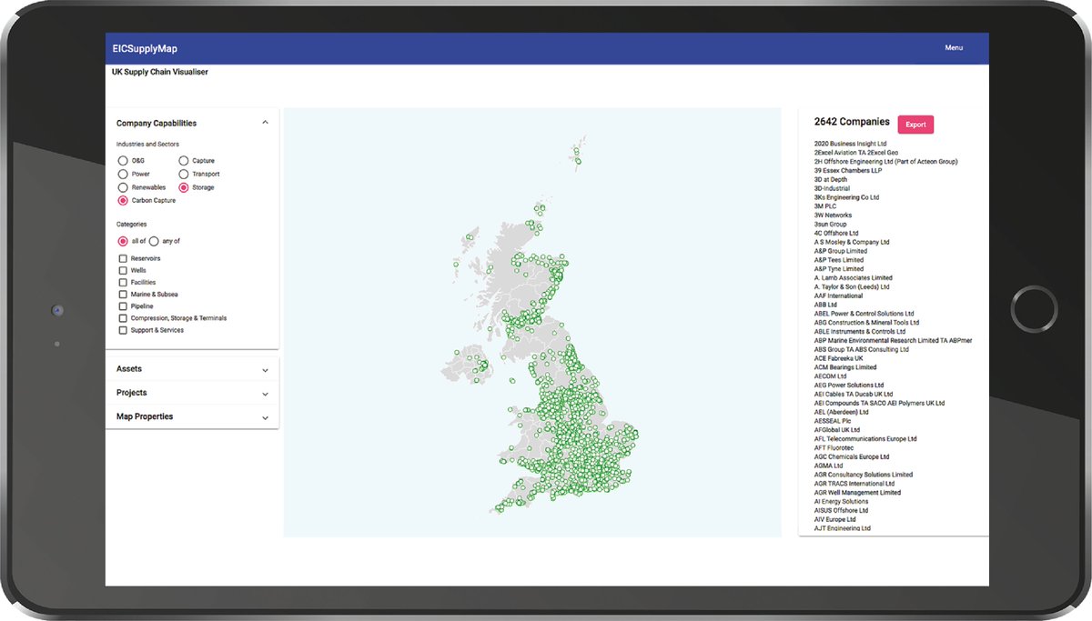 Stu_BroadleyEIC's tweet photo. Did you know? #EICSupplyMap details 3,039 UK #supplychain companies and their #CCUS products, services & capabilities --> Register here: https://t.co/lwI5BIdEiq
@TheEICEnergy https://t.co/W8h9IA1ZQR