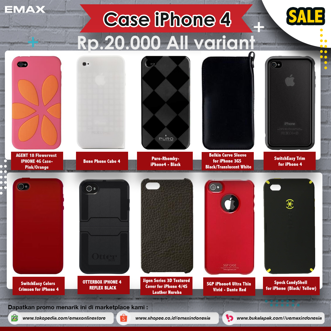 SALE Accessories iPhone
* Yuk pesan sekarang di Emax Store Tokopedia, Shopee dan Bukalapak
#tokopedia #bukalapak #shopee #onlineshopping #lazada #emax #applestore
#belanjaonline #promo #SALE