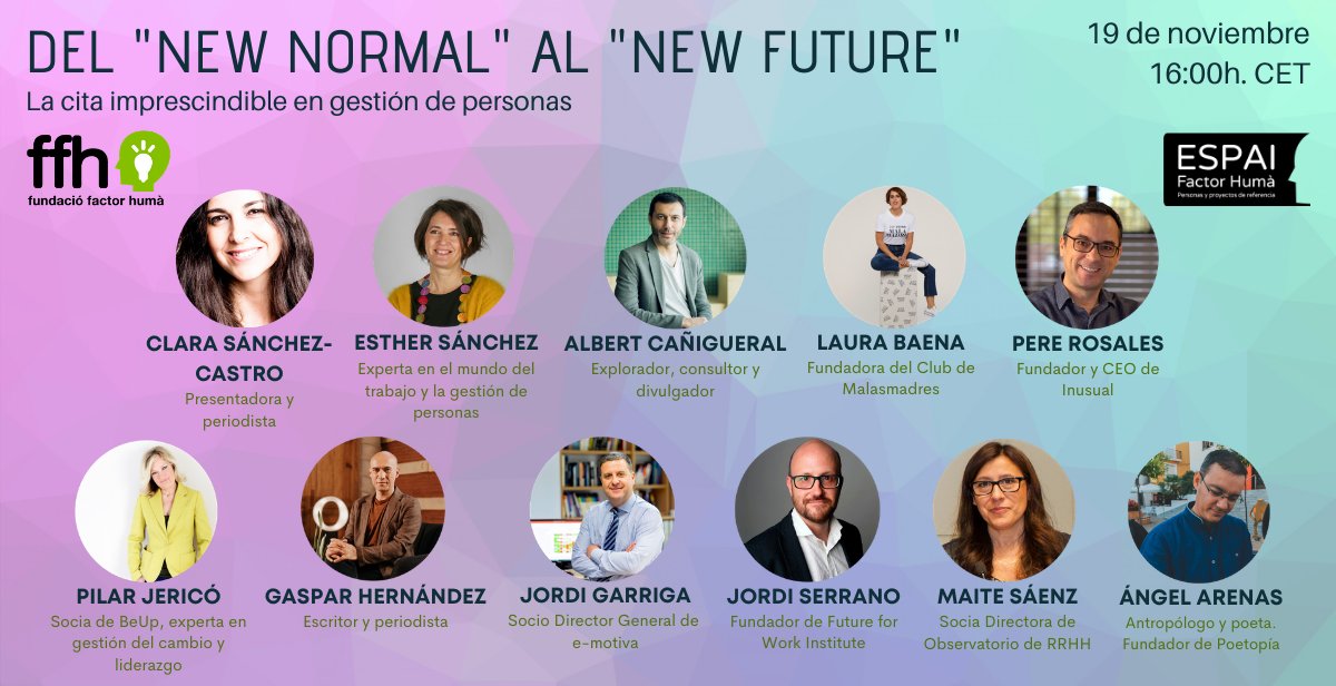 diana_peto's tweet photo. 🤓¿Te lo perdiste?🤓
Si quieres recuperar o volver a ver la última edición del #EspaiFH ya está disponible en el canal de Youtube de la @FundFactorHuma 
👉 https://t.co/kogngRqA4L https://t.co/ZdjfsFlnkP