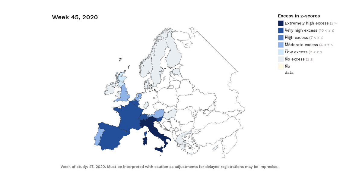 Pr_Chabriere_e's tweet photo. Carte de surmortalité S45
https://t.co/CxHbOrW3nd
Tj pas de surmortalité en Suède. A suivre

A comparer avec l'index de stringence.https://t.co/amsQp5LGAM
Pas de correlation entre mesures coercitives et épidémie.
Cela confirme l'article du Pr Toussaint. https://t.co/P0QA4wMe7N
