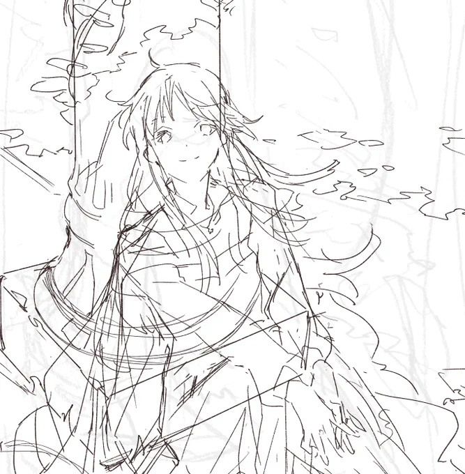 終わるのかわからんものを描き出そうとしている…… 