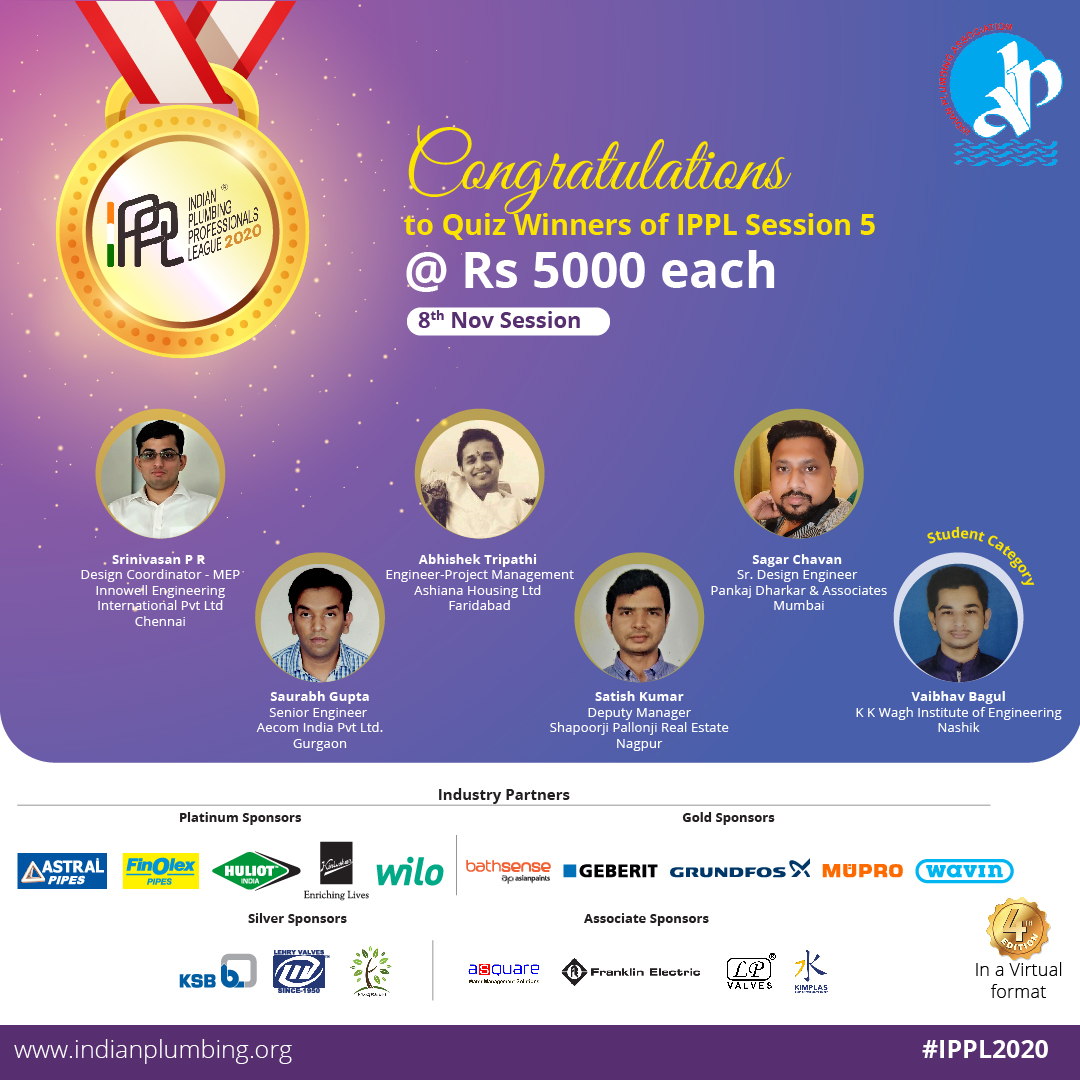 OfficialIPA's tweet photo. #IPPL2020SessionWinners
IPPL 2020 has been an empowering journey for all its participants. Congrats to all the session winners of IPPL sessions. Stay tuned to get more updates on the winners of 21st and 22nd November.
#IPPL2020 #ACompetitiontoWin https://t.co/CSPL2YRrpf