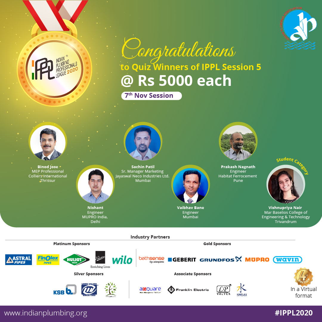 OfficialIPA's tweet photo. #IPPL2020SessionWinners
IPPL 2020 has been an empowering journey for all its participants. Congrats to all the session winners of IPPL sessions. Stay tuned to get more updates on the winners of 21st and 22nd November.
#IPPL2020 #ACompetitiontoWin https://t.co/CSPL2YRrpf