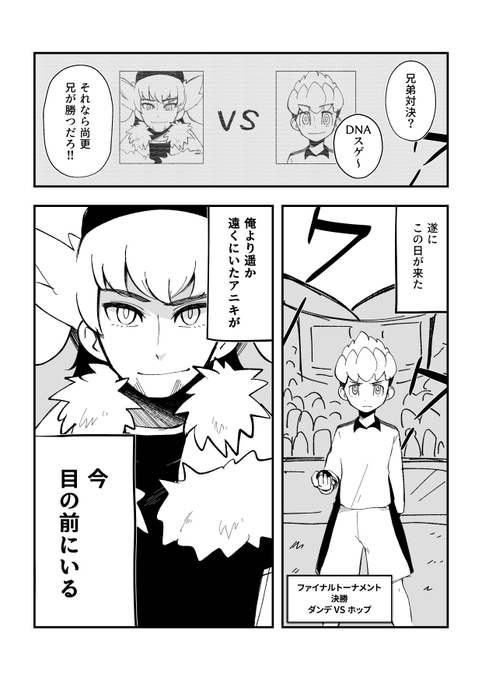 決勝戦 ダンデVSホップ妄想
#ポケモン剣盾 