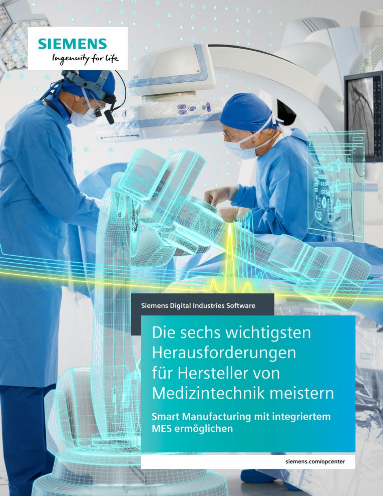 Bei der Herstellung von MedTech-Produkten gibt es zahlreiche Herausforderungen. Lernen Sie in unserem E-Book die Technologien und Implementierungsstrategien kennen, die Ihnen bei der Bewältigung helfen!