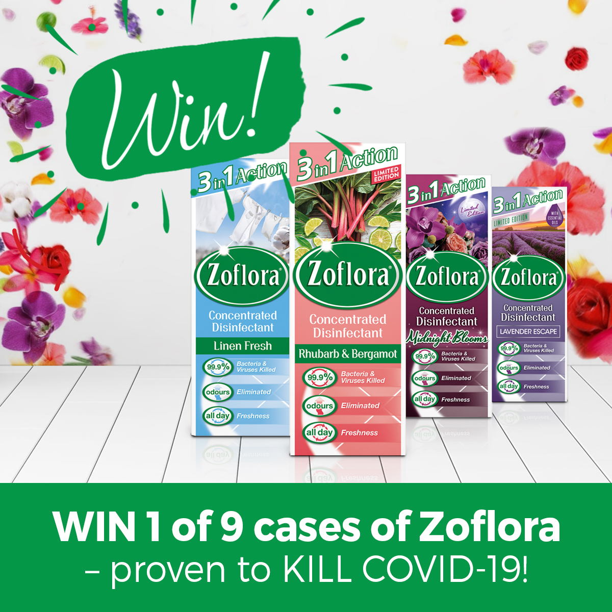 Banner_1's tweet photo. #Giveaway time! From @LoveZoflora 

9 lucky winners have the chance to #win a case of Zoflora concentrated disinfectant! Closes Midnight 27.11.20 

To #enter 

✔️Like this post
✔️Retweet
✔️Make sure you follow @Banner_1 

Good Luck 😀🤞 https://t.co/FW8P6stz7p