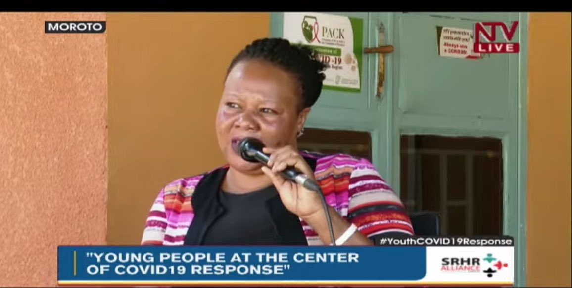 SRHRAllianceUg's tweet photo. We’ve been using peer educators to talk to fellow young people to avoid engaging in risky sexual behaviors. We’ve also involved them at community level and rolled out the @safepalapp so that they can report cases of GBV -Maggie Lolem,Moroto Local Government
 #YouthCOVID19Response https://t.co/Hoc3pcGOKT