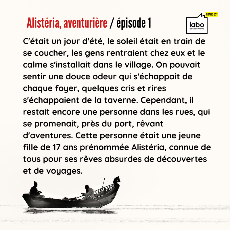 LaboGrandEst's tweet photo. #LundiCitation Après l'histoire du Prince Martin et de ses princesses, puis celle de Pauline qui rêve d'astronomie, nous inaugurons aujourd'hui "Alistéria, aventurière". Créée par Léa lors d'un stage d'écriture de contes, cette épopée nous tiendra en halène jusqu'en mars! https://t.co/e39l7GtzVV