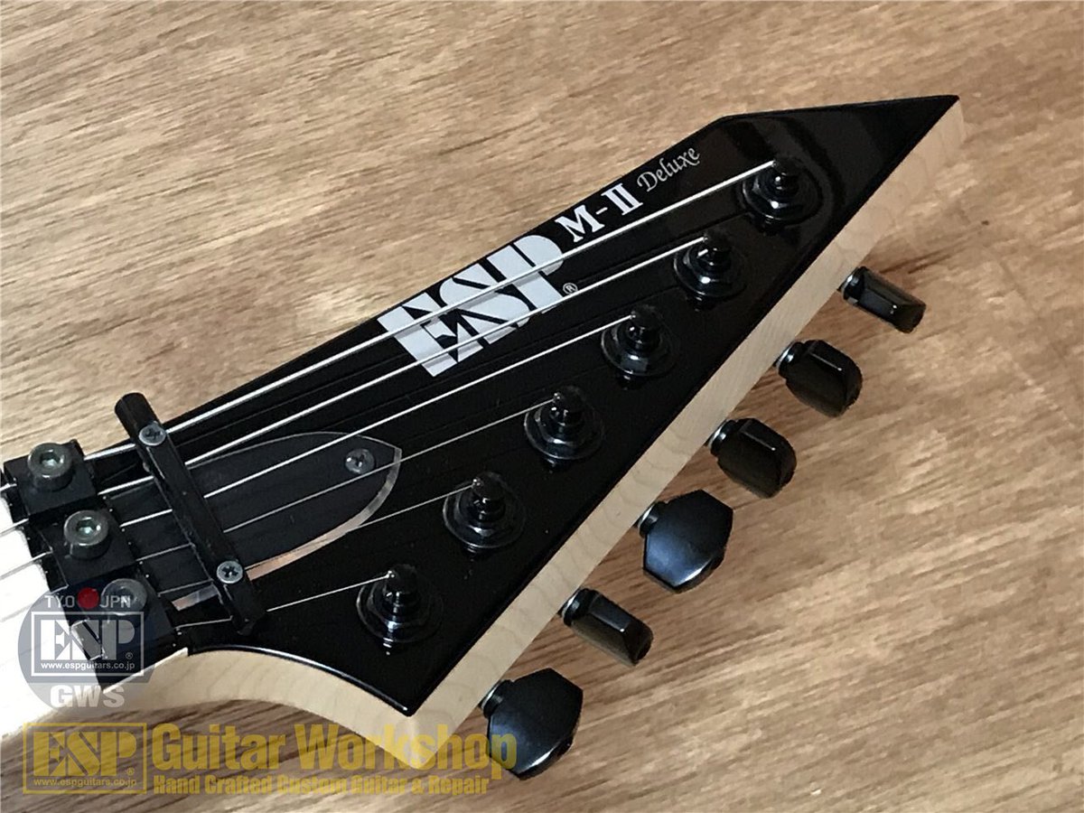 Esp Guitar Workshop Esp M Ii Dx M Black スリムなネックにローアクションのセッティングでシュレッドなプレイも楽々 ジェフ ハンネマンやカーク ハメットを始めとする数多くのビッグアーティストが自身のモデルに採用する完成されたモデルです
