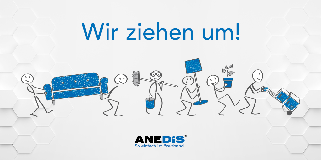 anedisgmbh's tweet photo. >> Es ist soweit! Wir ziehen um! <<
Diese Woche starten wir unseren Umzug. Ab Januar 2021 begrüßen wir Sie dann herzlich an unserem neuen Standort in Berlin-Schönefeld. 

Mehr Informationen und Termine finden Sie unter: 
https://t.co/sT8la3xRDk

#anedis #soeinfachistbreitband https://t.co/01DvFMus5S