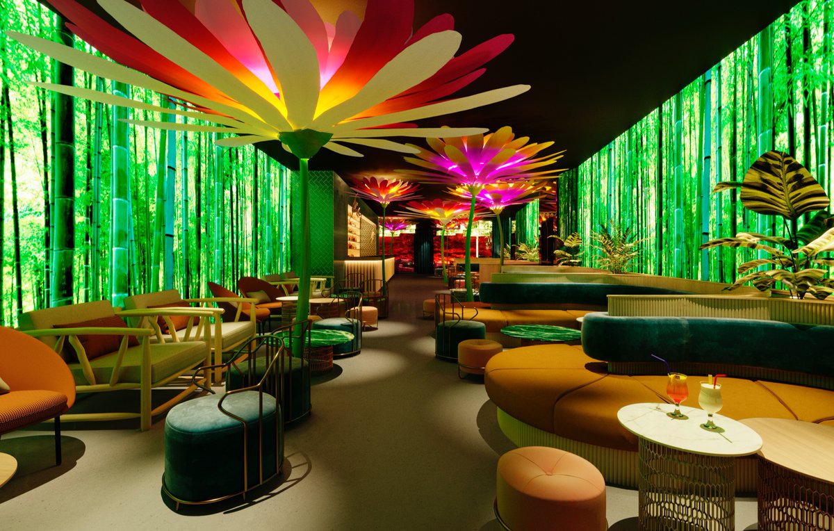 El concepto de este espacio radica en una naturaleza flexible y espontánea. Las curvas sintetizan la solución que encontramos desde Futur2 para que el visitante se sintiera en otro mundo...

Privé VIP Lounge, Lloret de Mar. 2019. 
Diseño e interiorismo
