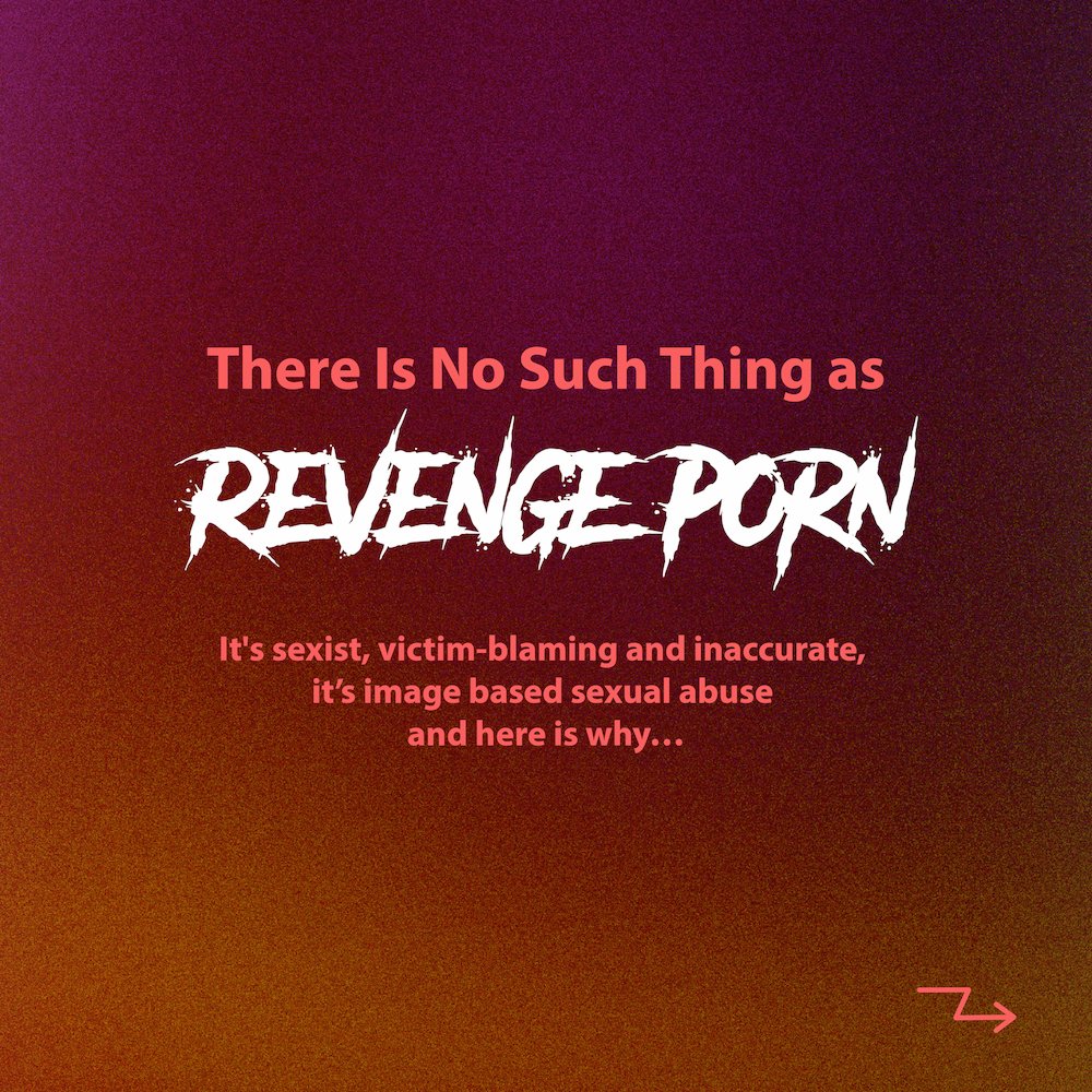 LusteryHQ's tweet photo. It's time to change the narrative, stop calling it 'Revenge Porn' and start calling it what it really is: Imaged-based Sexual Abuse. Double click if you agree, tell us your thoughts below and spread the word‼️  ➡️#nosuchthingasrevengeporn ⁣ https://t.co/dkyPxol4dh