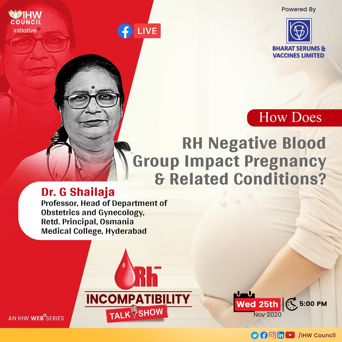 IHWCouncil's tweet image. During pregnancy, it is crucial to have a blood test to find out your blood type. Join us on 25 Nov. 5 PM to know how RH Negative blood type can affect pregnancy!

👉bit.ly/393ZRH7

#RhIncompatibility #Pregnancy #IHWCouncil