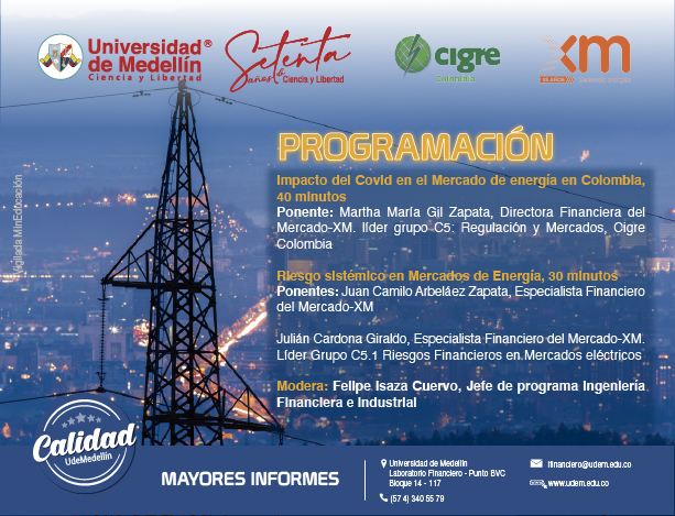 LFinancieroUDEM's tweet photo. Te invitamos a que participes de este interesante espacio con invitados expertos para saber qué ha sucedido con el mercado eléctrico en Colombia durante la pandemia.

Inscripciones: https://t.co/Jveh1hAtze https://t.co/IOyFIG0c9T