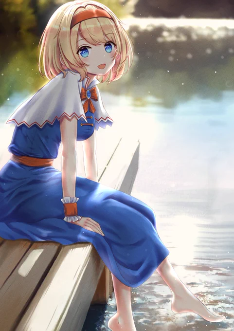 昼下がりの水辺で
#東方 #東方Project #アリス・マーガトロイド #アリス 