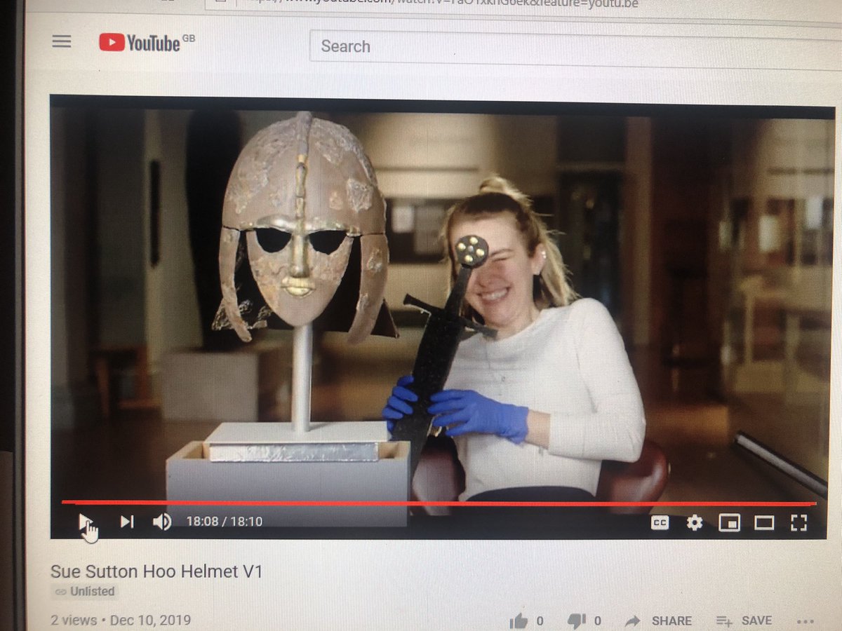 SueBrunningBM's tweet photo. #Museum30 #Companion: Born as cut-out waste, my trusty foam #sword attracted attention when I used it as an educational prop in @britishmuseum videos. Twitter named him #Flexcalibur & now weβre sworn companions. Weβve even appeared together on Japanese TV. Wherever next? βοΈ https://t.co/ZasOQuznQ1
