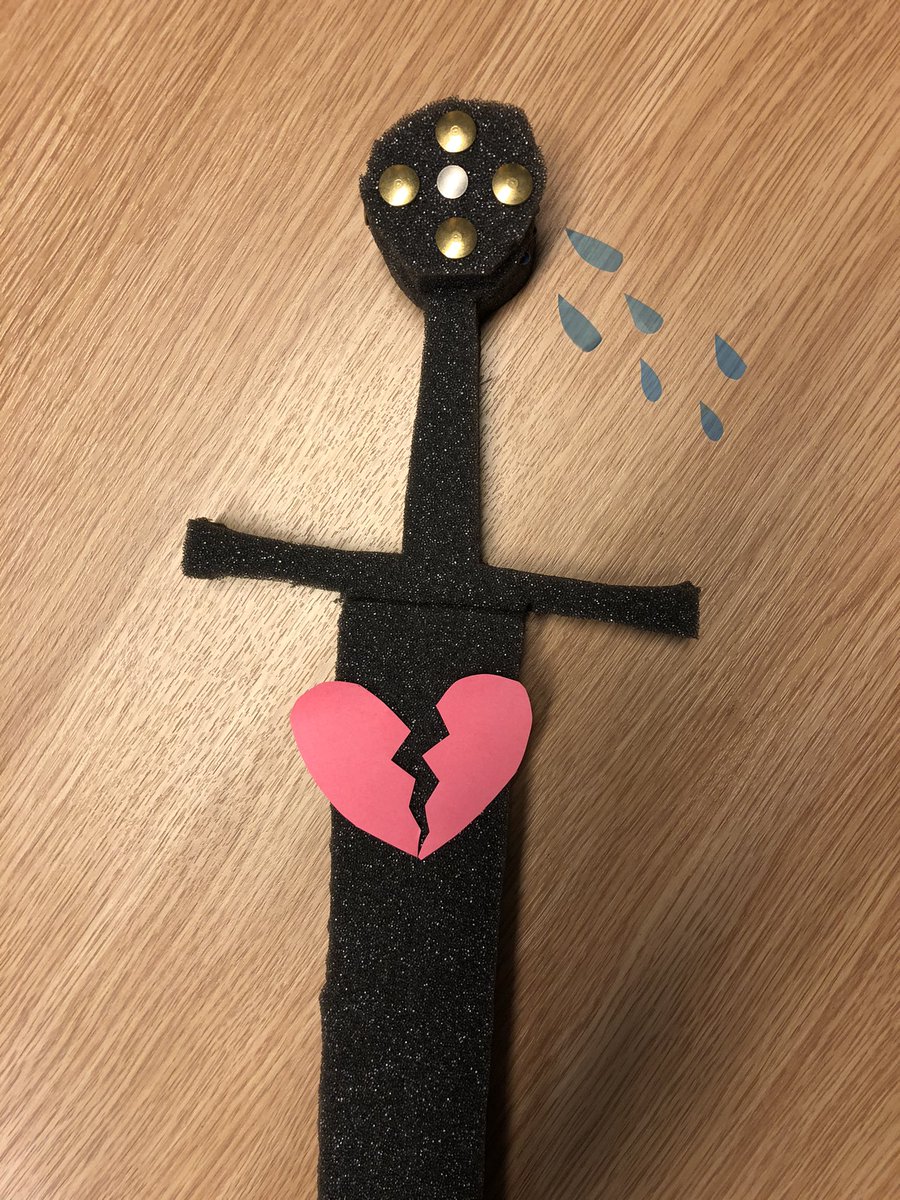 SueBrunningBM's tweet photo. #Museum30 #Companion: Born as cut-out waste, my trusty foam #sword attracted attention when I used it as an educational prop in @britishmuseum videos. Twitter named him #Flexcalibur & now weβre sworn companions. Weβve even appeared together on Japanese TV. Wherever next? βοΈ https://t.co/ZasOQuznQ1