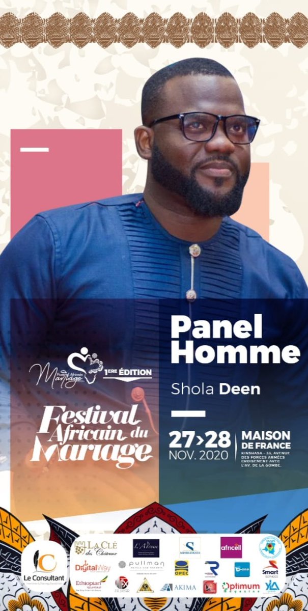 Shd_officiel's tweet photo. Nous serons présents aux #festival #africain du #mariage 1ere édition #FAM2020 c'est un rendez vous inédit à #Kinshasa que nous voudriez pas rater.
@Leconsultant12 @YebisaEvent @congoeve @pygmacomms @Arty__972 #weddingplanner #eventplanner https://t.co/R6PbwSEf9M