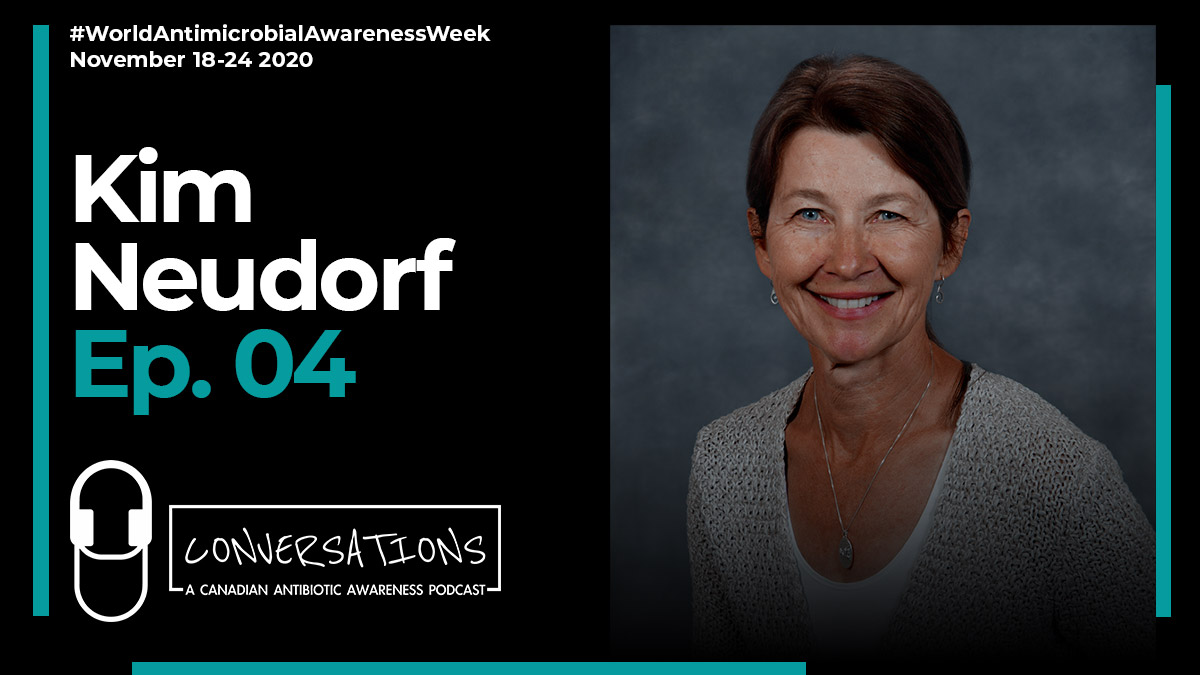 Ep. 04: <a href="/Dr_Lori_Burrows/">Lori L. Burrows</a> talks with <a href="/Kim3700/">Kim Neudorf</a>, a patient safety advocate with <a href="/patients4safety/">Patients for Patient Safety Canada</a>, about why Canadians should care about #AMR and ways we can all help mitigate the growing issue. Listen here: youtu.be/c2MT8g5kgbs