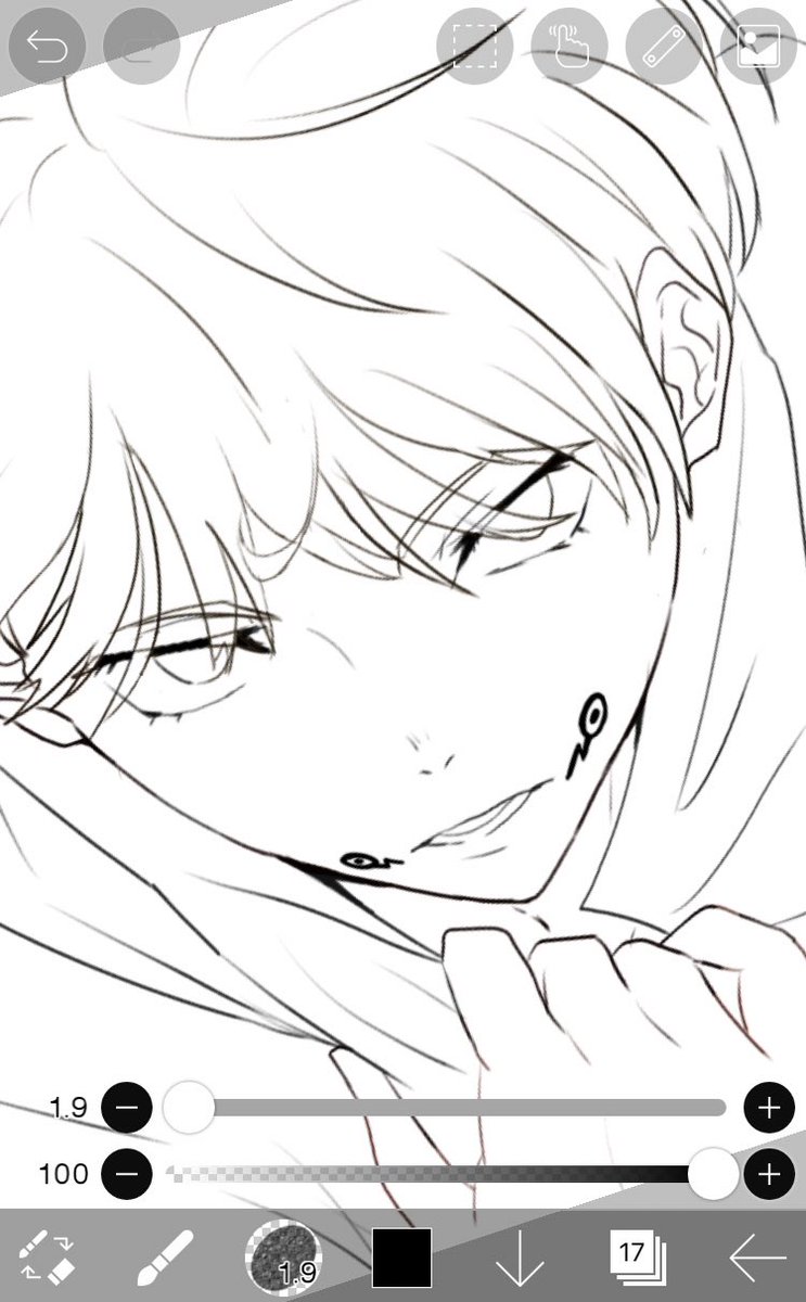 指で描くのは大変なんじゃよ👵 