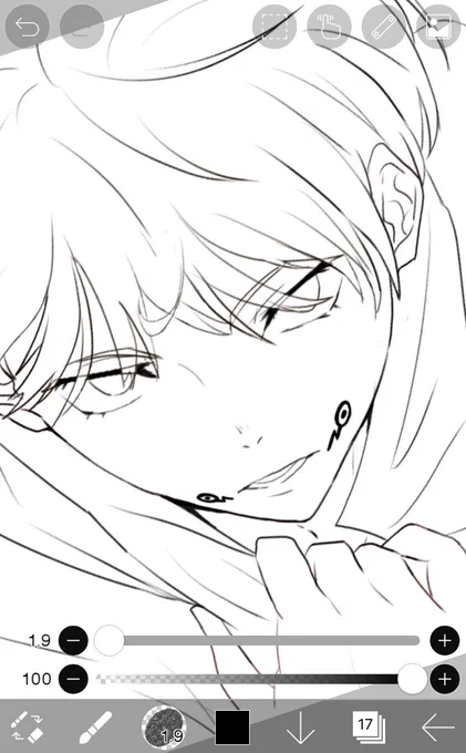 指で描くのは大変なんじゃよ👵 