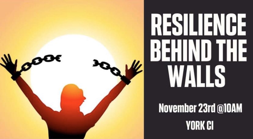 Rain can’t stop us! We’re gonna be outside York CI today starting at 10am to demand that we #FreeHer #FreeOurSisters. We’ll have masks and ponchos available to keep e/o safe! Join us!