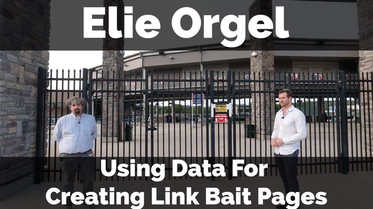Video: Elie Orgel on using data to create pages that get links dlvr.it/RmFz56