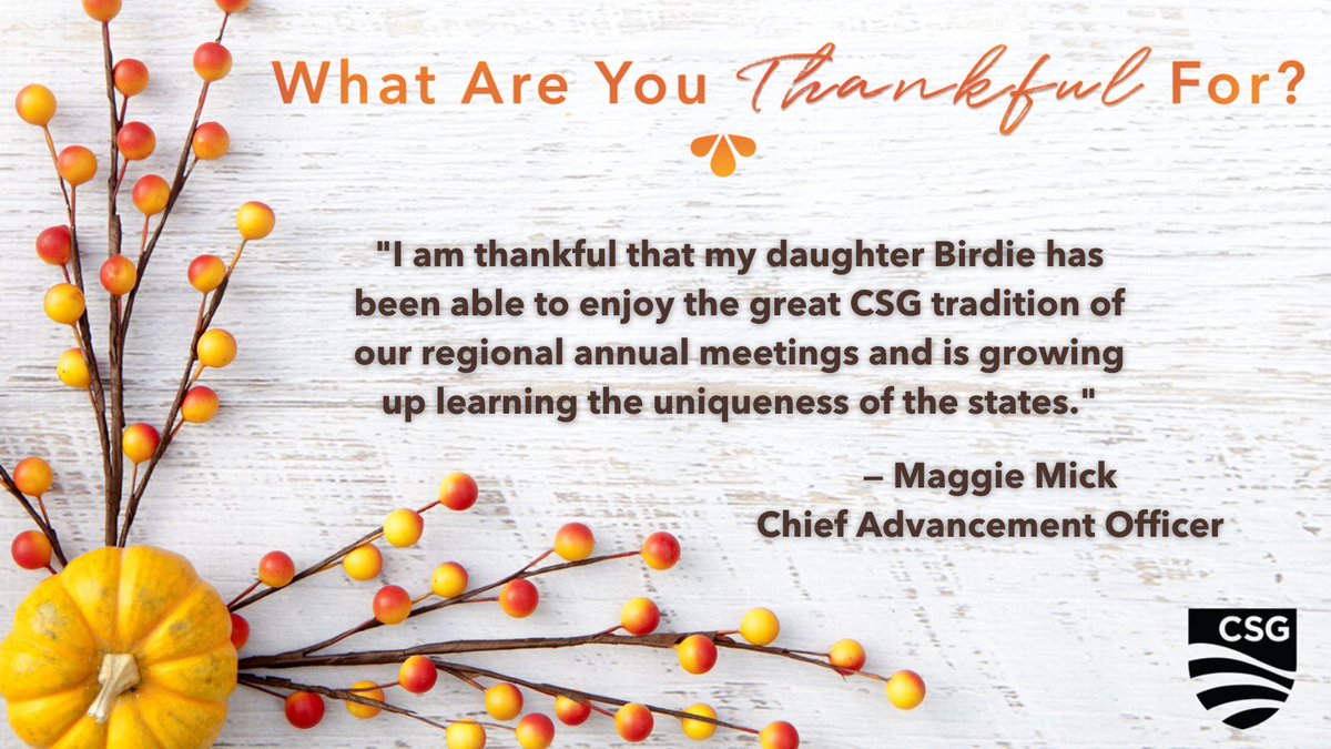 CSGovts's tweet photo. For 87 years, The Council of State Governments has been championing excellence in state governments to advance the common good. In such a unique year, we are extra thankful for our members and staff that make our magic happen and for their sprinkles of gratitude.
#CSGThanks ππ https://t.co/L19wcr6tLB