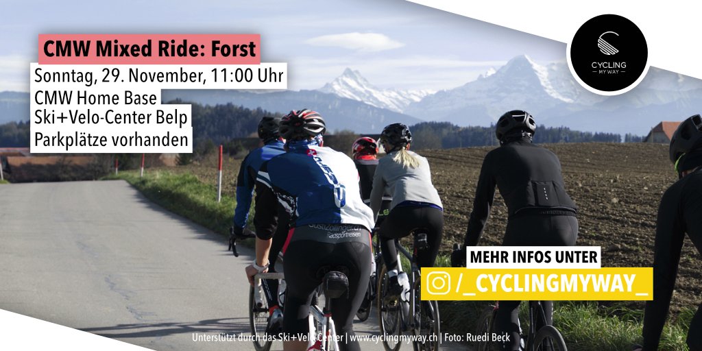 _cyclingmyway_'s tweet photo. Weitere Informationen findest du unter https://t.co/2ej3e2wj7t
Würde mich freuen, wenn du dabei bist!
#cyclingmyway #cmwgroupride #skivelocenter #ridetogrow #clippedinandfree #swisscyclingfamily #fastandfemalesui #cyclingswitzerland #outsideisfree https://t.co/s1K3i1JxrN