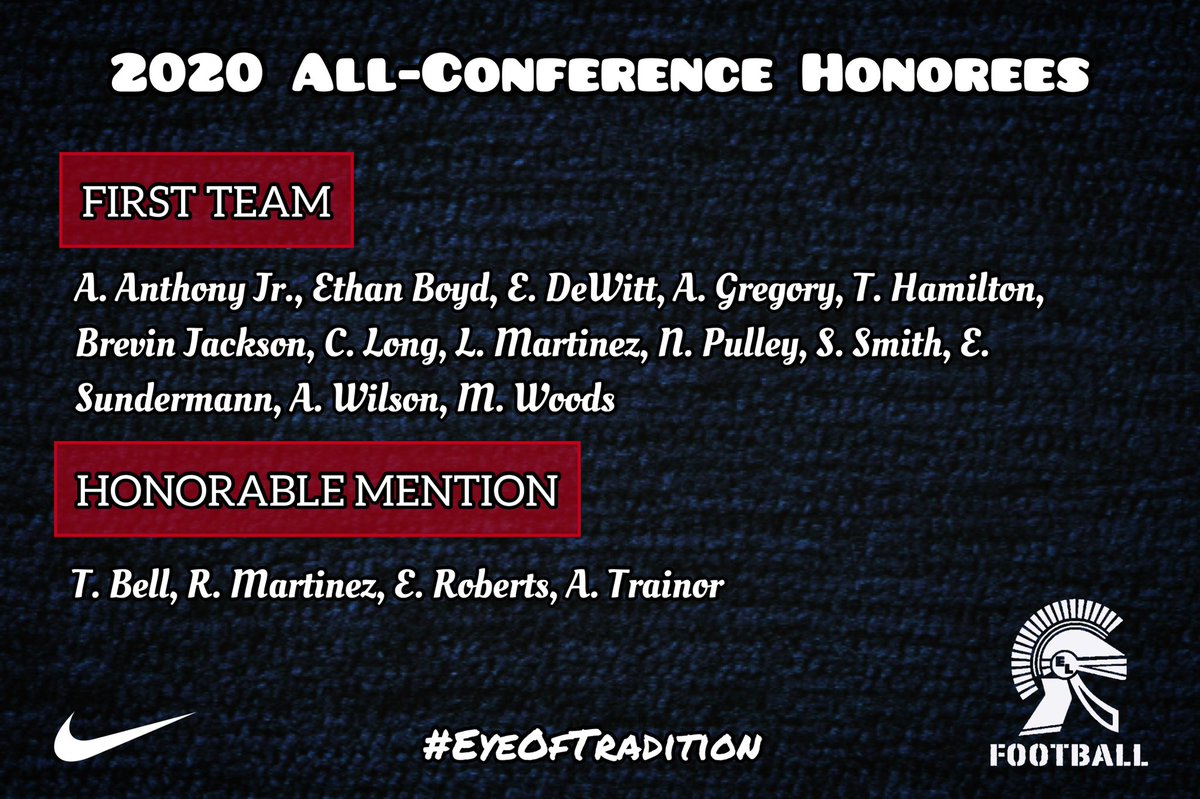 EL_Trojans_FB's tweet photo. Here’s a look at our All-Conference selections this season! Congrats to this solid group of guys 💯
#EyeOfTradition 😷 https://t.co/K209u32rhi
