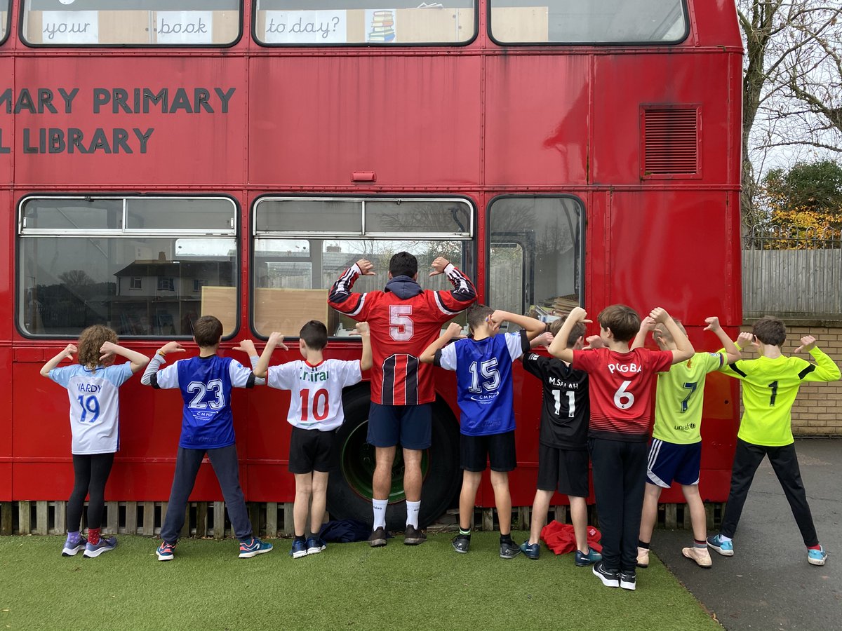 osmprimary1's tweet photo. Football shirt fun on Friday with  Year 5, supporting the Exeter City 'Give Bowel Cancer the Boot' campaign @OfficialECFC https://t.co/dqjzBzuB3p