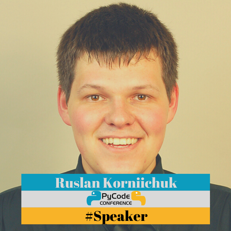 pycode_conf's tweet photo. Our next Speaker is Ruslan Korniichuk!
At PyCode he will be presenting a topic called DataOps 3.0, or how to build end-to-end data workflows. With Ruslan you will learn both theory and practice of DataOps 3.0.
#dataops #python #pydata #datascience #workflow https://t.co/WnyM4j8ARx