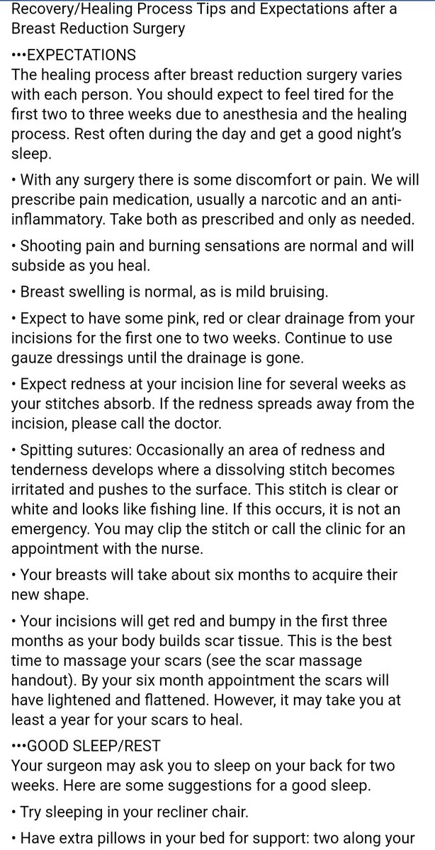 BRSupportSA's tweet photo. ••Recovery/Healing Process Tips and Expectations after a Breast Reduction Surgery

Read the Pics Frame below: https://t.co/koyMarILY0
